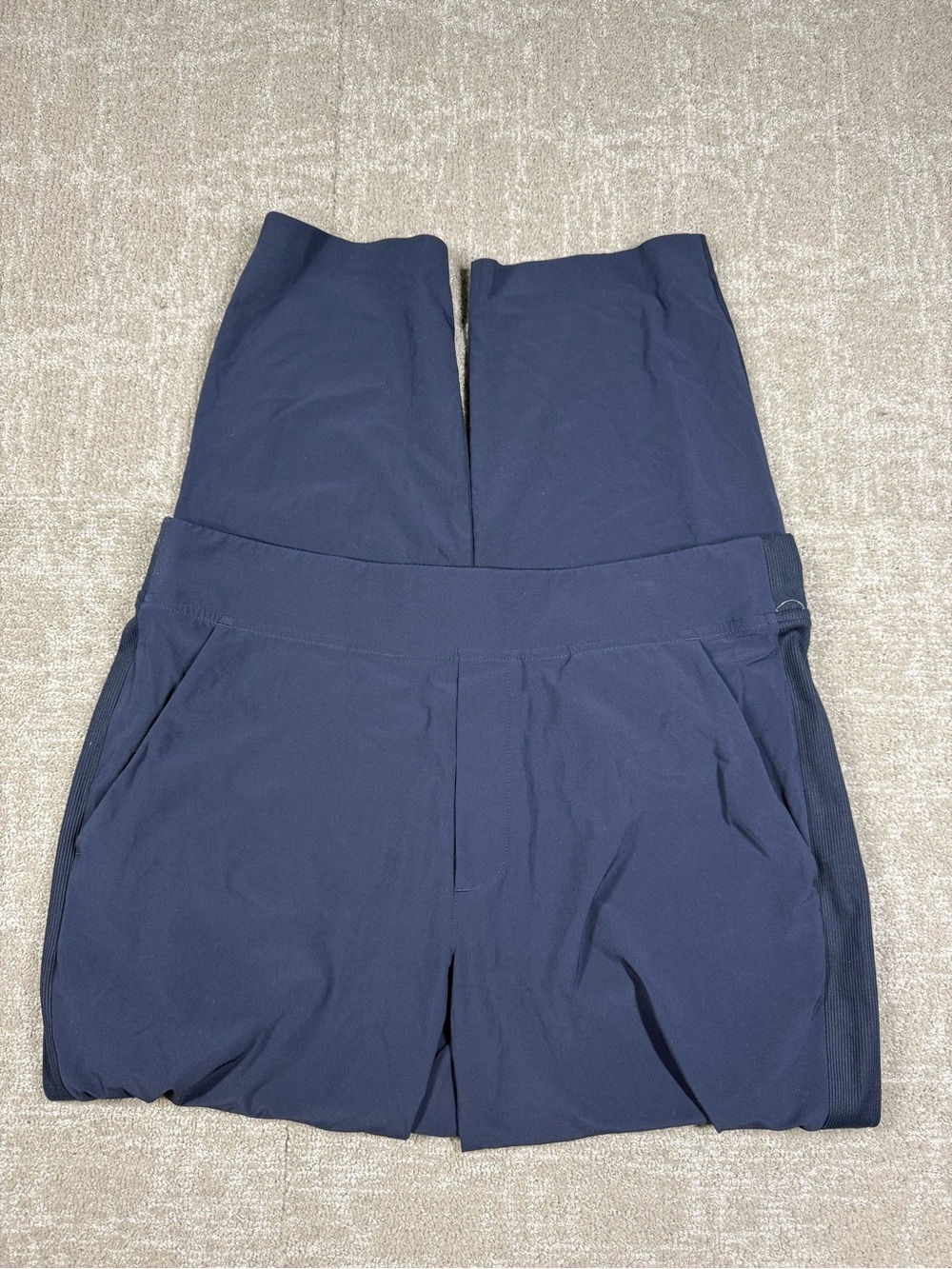 Athleta Blue Pull On Straight leg Casual Pant Women Size 12
